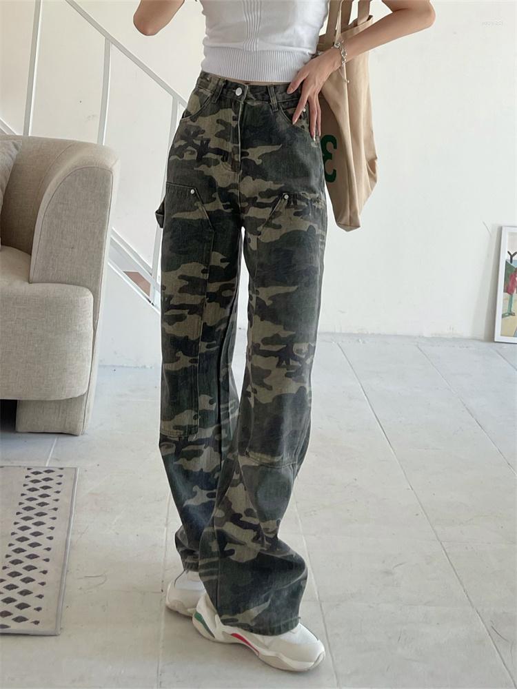 Women' Jeans Irabeezt Cool Girl Women Retro American Army Green Camouflage Female Loose High Waist Wide Leg Straight Trousers
Women' Jeans Irabeezt Cool Girl Women Retro American Army Green Camouflage Female Loose High Waist Wide Leg Straight Trousers