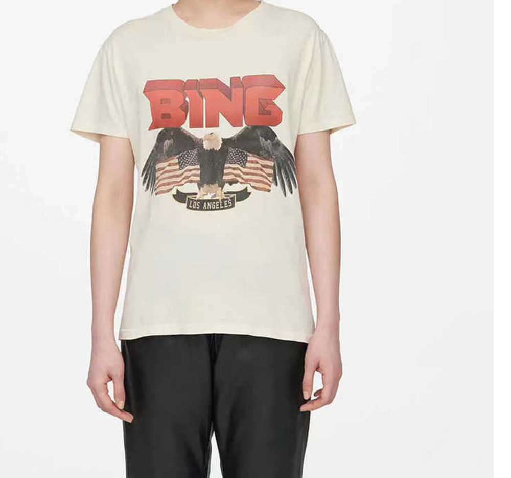 Designer Anine Bing 2023ab Niche Eagle Vintage Tee Flag Print Stir-fried Washing t Shirt Women Cotton Short-sleeved T-shirt Summer Tops Polo, Apricot
Designer Anine Bing 2023ab Niche Eagle Vintage Tee Flag Print Stir-fried Washing t Shirt Women Cotton Short-sleeved T-shirt Summer Tops Polo, Apricot