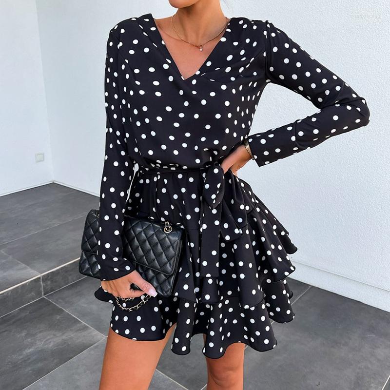 Casual Dresses Women 2023 Autumn Long Sleeve V-Neck Mini Dress Fashion Pattern Print Lace Up Ladies Commuter Loose Ruffle, 02 leopard
Casual Dresses Women 2023 Autumn Long Sleeve V-Neck Mini Dress Fashion Pattern Print Lace Up Ladies Commuter Loose Ruffle, 02 leopard