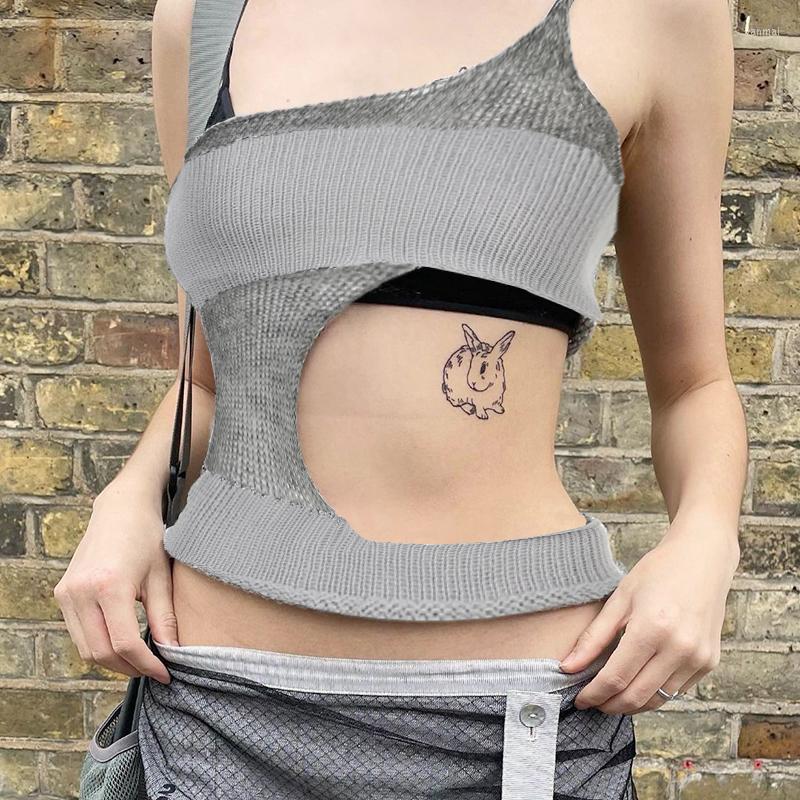 Women' Tanks Fashion One Shoulder Crop Top Sexy Hollow Out Camis Women Retro Aesthetic Backless Tank Outfits Grunge Fairycore Clothes, Gray
Women' Tanks Fashion One Shoulder Crop Top Sexy Hollow Out Camis Women Retro Aesthetic Backless Tank Outfits Grunge Fairycore Clothes, Gray