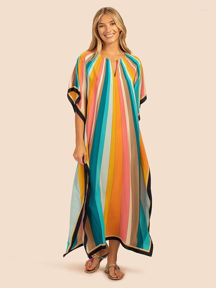 Women's Swimwear Beach Cover Ups Rainbow Stripe Tie Dye Kaftans For Women Short Sleeve Elegant Bathing Suits Maxi Dresses Drop, Rainbow kaftans
Women's Swimwear Beach Cover Ups Rainbow Stripe Tie Dye Kaftans For Women Short Sleeve Elegant Bathing Suits Maxi Dresses Drop, Rainbow kaftans