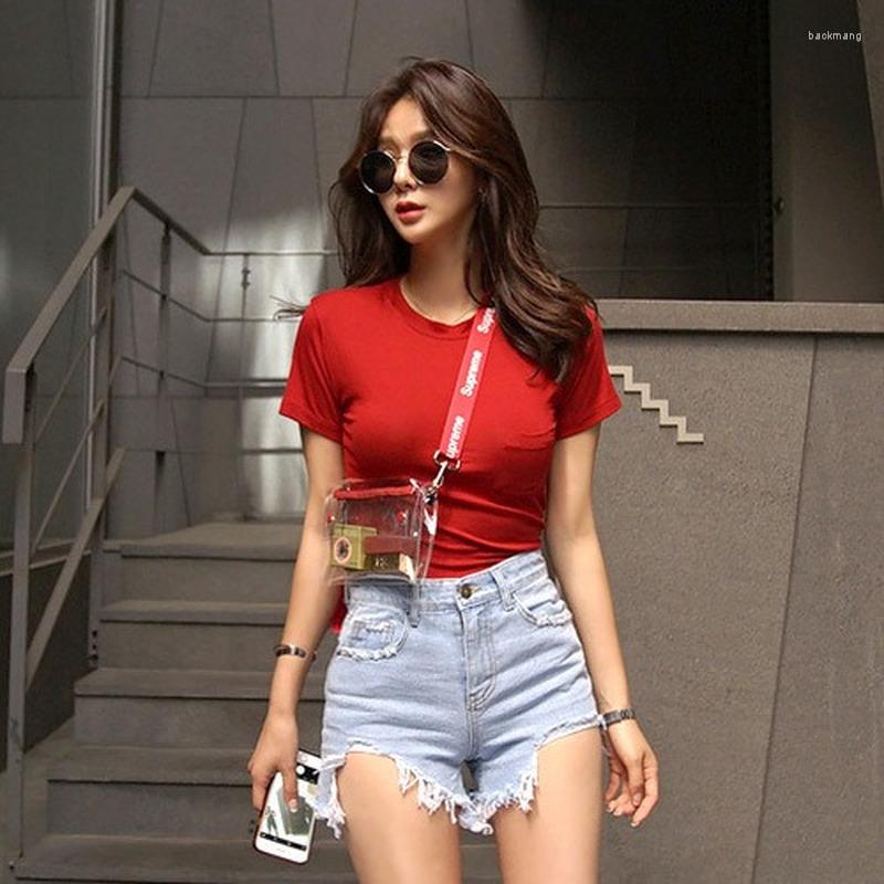 Women's T Shirts Women's 2023 Summer Korean Version And Versatile Casual Small Pocket Decoration Basic Short-sleeved T-shirt, White
Women's T Shirts Women's 2023 Summer Korean Version And Versatile Casual Small Pocket Decoration Basic Short-sleeved T-shirt, White