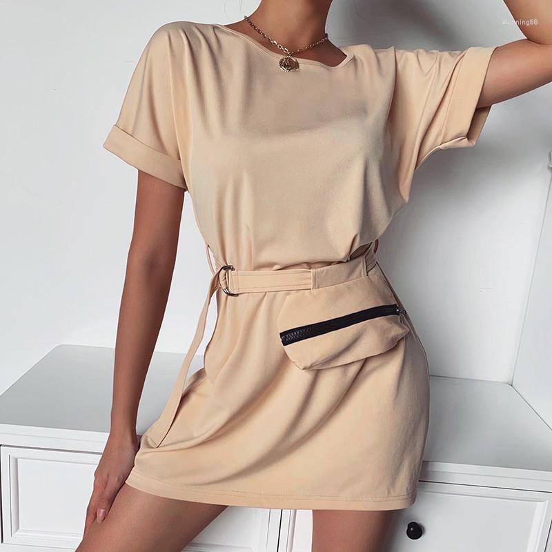Casual Dresses 2023 Summer Fashion T-shirt Dress Women' O Neck Short Sleeve Sashes Homewear White Solid Color Free Bags, Black
Casual Dresses 2023 Summer Fashion T-shirt Dress Women' O Neck Short Sleeve Sashes Homewear White Solid Color Free Bags, Black