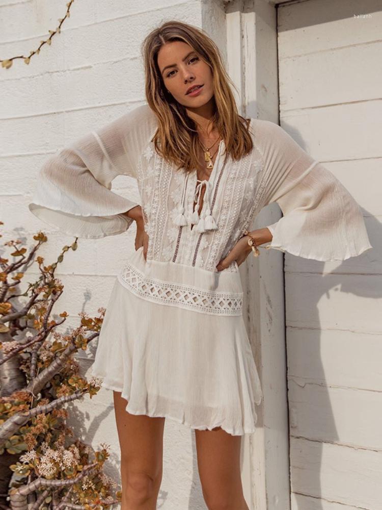 Women's Swimwear Beach Dresses Bikini Cover Ups Women Flare Sleeve White Lace Chiffon Tunic Tassel Ruffle Elegant Summer Bathing Suits, White beach dress
Women's Swimwear Beach Dresses Bikini Cover Ups Women Flare Sleeve White Lace Chiffon Tunic Tassel Ruffle Elegant Summer Bathing Suits, White beach dress