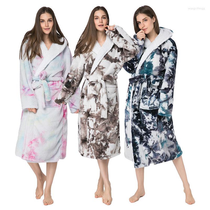 Women' Sleepwear Autumn Winter Women And Men Thick Warm Flannel Robe Couple Lounge Coral Velvet Lovers Loose Casual Bathrobe Gown
Women' Sleepwear Autumn Winter Women And Men Thick Warm Flannel Robe Couple Lounge Coral Velvet Lovers Loose Casual Bathrobe Gown
