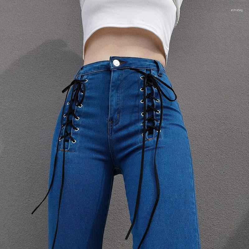 Women's Jeans Spring Autumn High-waisted Strappy Slim-fit Leggings Skinny Trousers Pocket Casual Solid For Woman, Black
Women's Jeans Spring Autumn High-waisted Strappy Slim-fit Leggings Skinny Trousers Pocket Casual Solid For Woman, Black