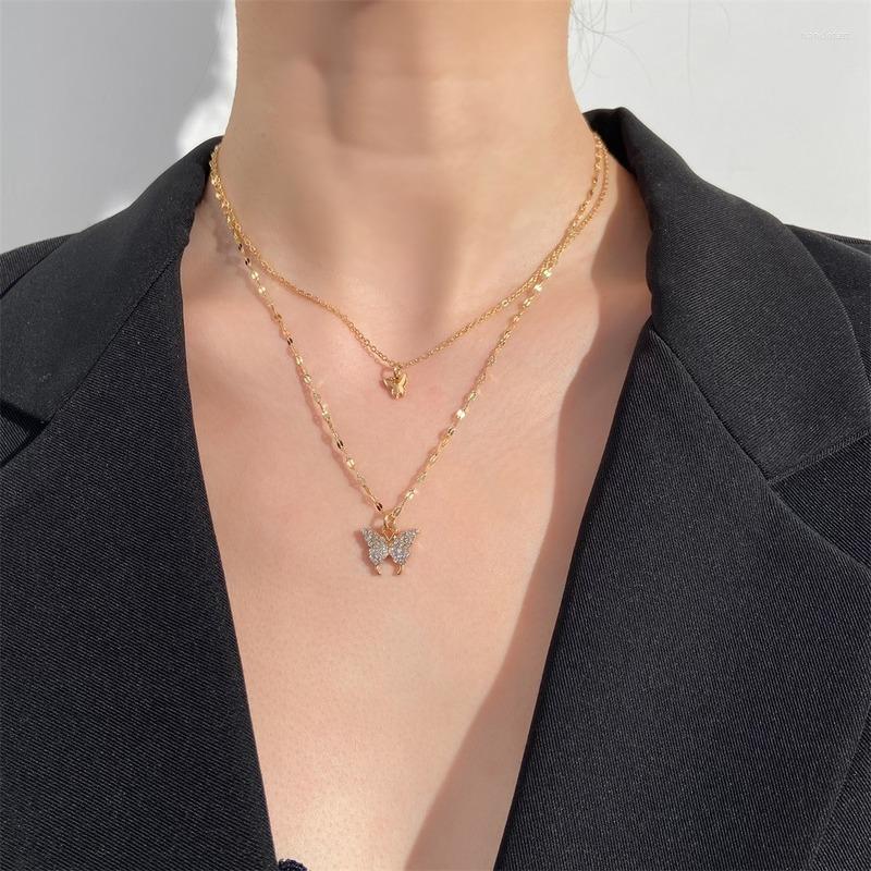 Pendant Necklaces Korean Butterfly Necklace Simple Zircon Luxury For Women Temperament Clavicle Chain Jewelry Wholesale Bijoux Colar
Pendant Necklaces Korean Butterfly Necklace Simple Zircon Luxury For Women Temperament Clavicle Chain Jewelry Wholesale Bijoux Colar