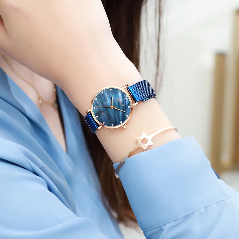 Wristwatches CADISEN women es top for woman luxury brand stainless steel Sport Quartz waterproof Bracelet relogio, C6153 blue
Wristwatches CADISEN women es top for woman luxury brand stainless steel Sport Quartz waterproof Bracelet relogio, C6153 blue