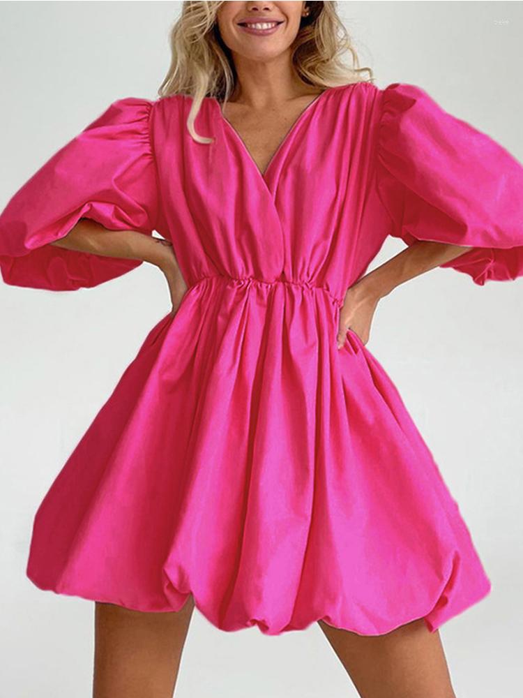 Casual Dresses Women Fashion Elastic Waist Party Elegant Puff Sleeve High Mini Dress Summer Sexy V Neck Pleated Solid Short, 01 white
Casual Dresses Women Fashion Elastic Waist Party Elegant Puff Sleeve High Mini Dress Summer Sexy V Neck Pleated Solid Short, 01 white