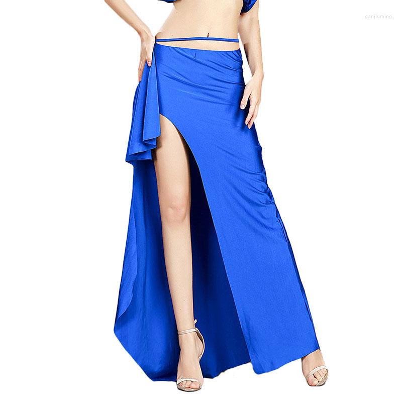 Stage Wear Satin Panel Skirt Belly Dance Tribal Side Slit Costume Jupe Flamenco Women Petal, Blue
Stage Wear Satin Panel Skirt Belly Dance Tribal Side Slit Costume Jupe Flamenco Women Petal, Blue