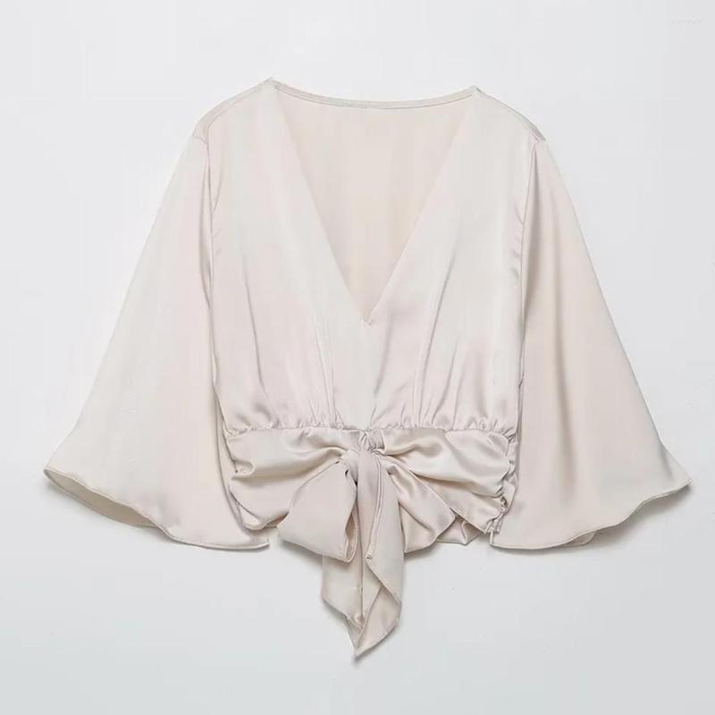 Women's Blouses Maxdutti Ins Fashion Blogger High Street Retro Bow Short Shirt Tops Satin Silk Blouse Women, Beige
Women's Blouses Maxdutti Ins Fashion Blogger High Street Retro Bow Short Shirt Tops Satin Silk Blouse Women, Beige