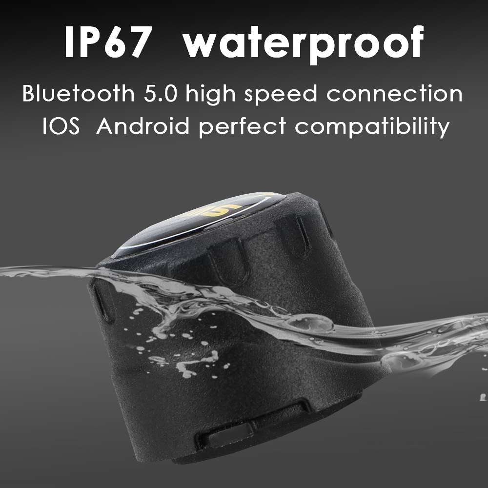 Bluetooth 4.0 5.0 External Alarm Tire Pressure Sensors Android iOS BLE TPMS Universal Waterproof Car Tire Pressure Sensor