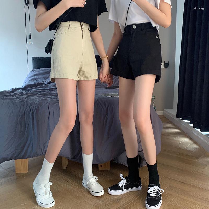 Women' Jeans Korean-style Washed Cuffs Trendy All-match Womens Casual Shorts Women Summer Denim High-waist Solid A-line Wide-leg Students, Black
Women' Jeans Korean-style Washed Cuffs Trendy All-match Womens Casual Shorts Women Summer Denim High-waist Solid A-line Wide-leg Students, Black