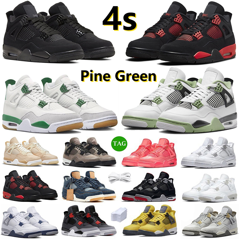 Jumpman 4 4s Men Women Basketball Shoes Pine Green Military Black Cat SEAFOAM Midnight Navy Red Thunder Sail University Blue Military Black, Customize
Jumpman 4 4s Men Women Basketball Shoes Pine Green Military Black Cat SEAFOAM Midnight Navy Red Thunder Sail University Blue Military Black, Customize