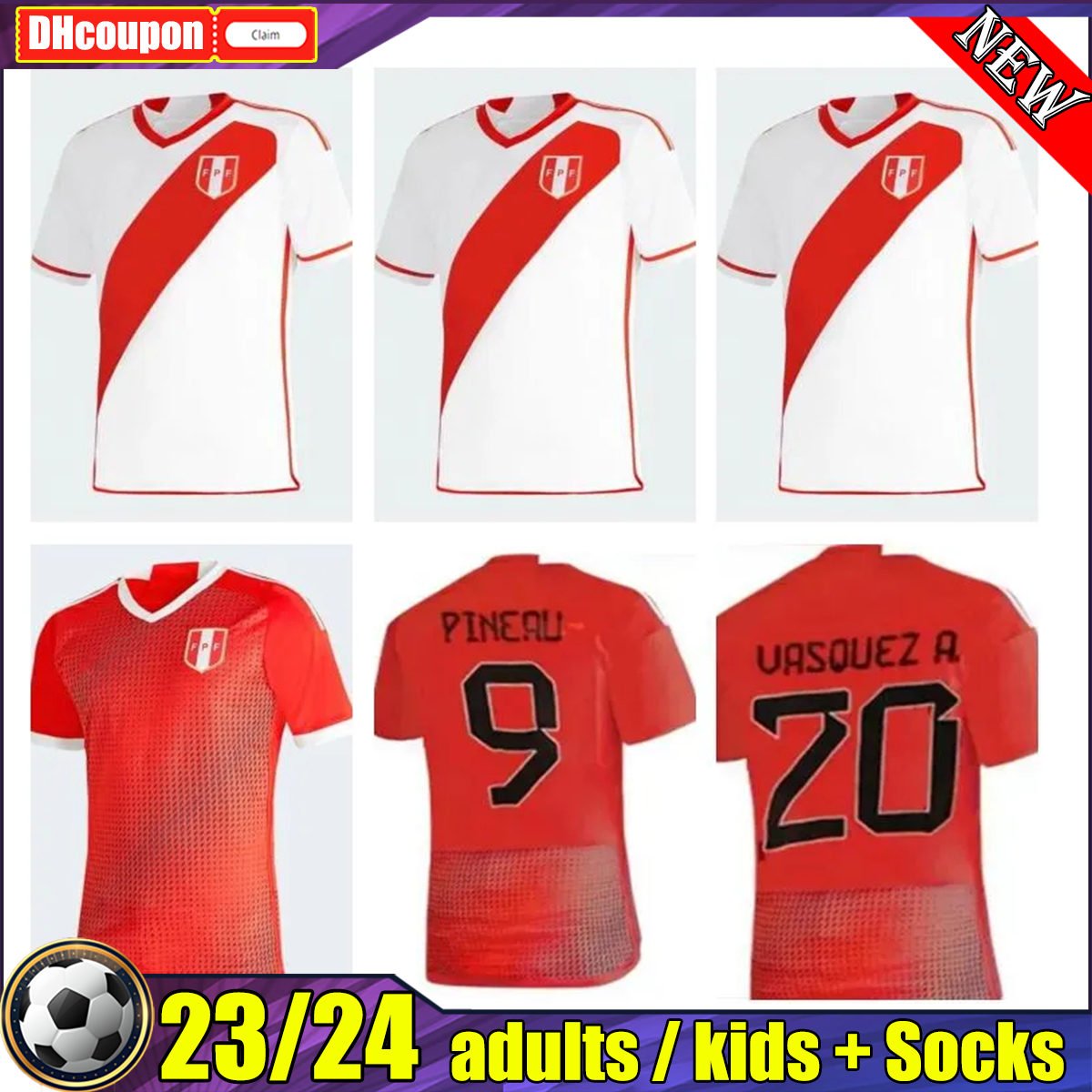 2023 2024 Peru LAPADULA Soccer Jerseys LUIS LBERICO PINEAU CUEVAS CARTAGENA TAPIA VALERA AQUINO national team 23 24 football shirt, 01
2023 2024 Peru LAPADULA Soccer Jerseys LUIS LBERICO PINEAU CUEVAS CARTAGENA TAPIA VALERA AQUINO national team 23 24 football shirt, 01
