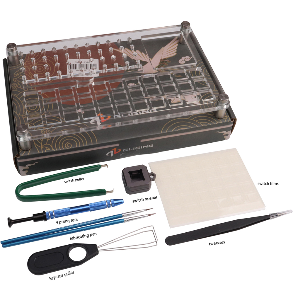 33 Switches Switch Tester Opener Lube Modding Station DIY Cover Removal Platform For Kailh/Cherry/Gateron Mechanical Keyboard