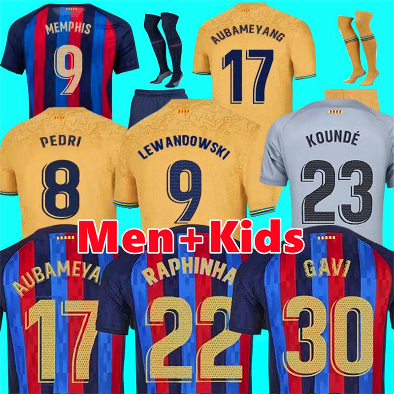2022 2023 Camisetas de football soccer jerseys LEWANDOWSKI PEDRI GAVI FC ANSU FATI FERRAN RAPHINHA barcelona DEST football t shirt men barca kit kids equipments, 22/23 home
2022 2023 Camisetas de football soccer jerseys LEWANDOWSKI PEDRI GAVI FC ANSU FATI FERRAN RAPHINHA barcelona DEST football t shirt men barca kit kids equipments, 22/23 home