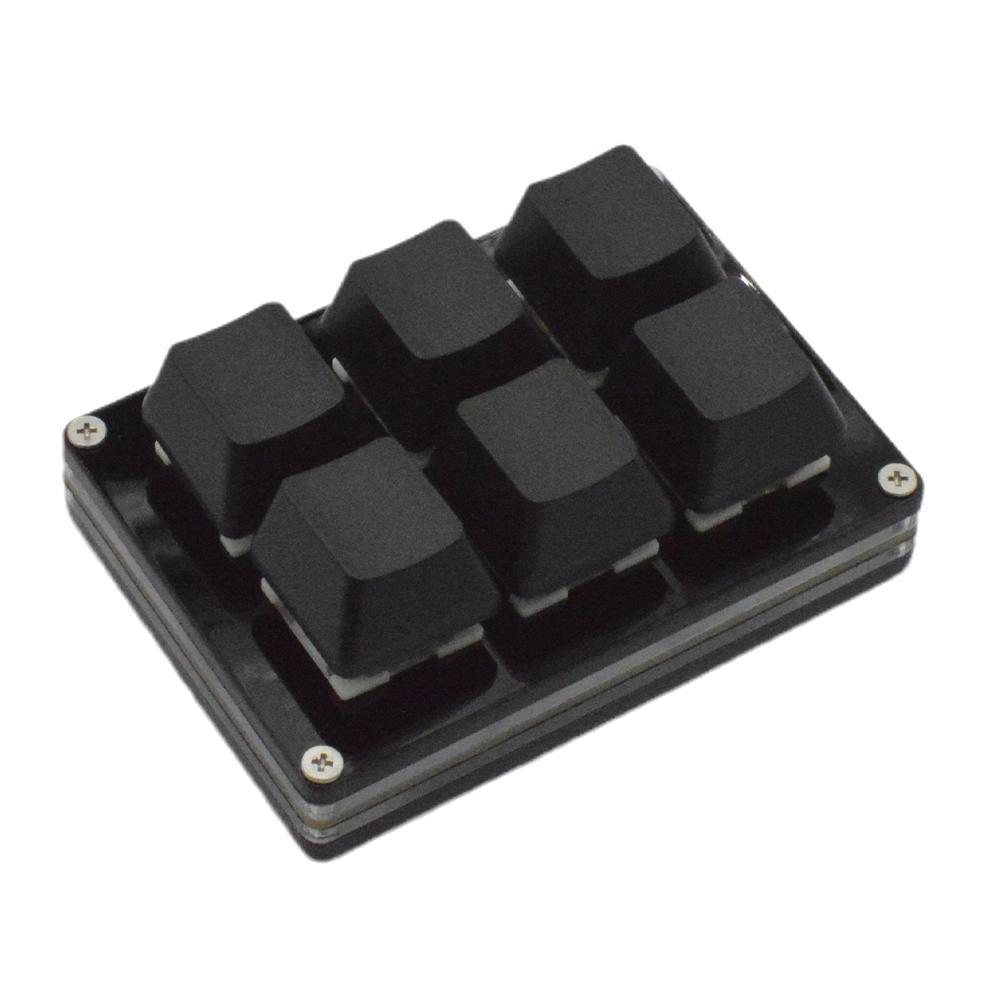 2/3/4/6 Keys Black Mini Keypad Red/Silver Switch OSU Programmable Gaming Mechanical Keyboard USB Custom Keyboard Keycaps For PC