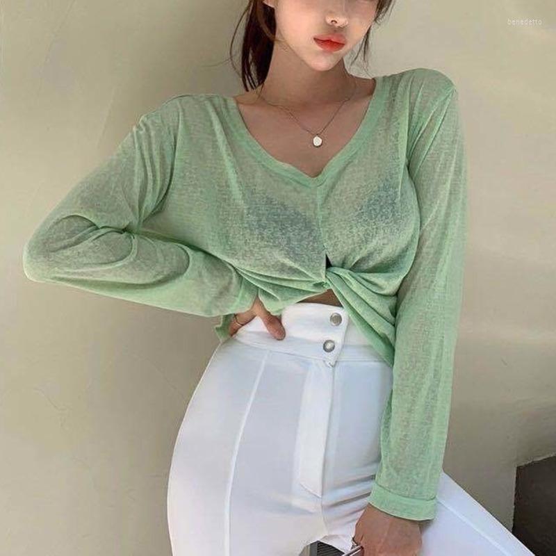 Women's T Shirts Women Loose Cross Short Top Green Tees Mesh Sexy Tops Korea 2023 Spring Autumn V-Neck Long Sleeve Thin T-shirt Y088, Black
Women's T Shirts Women Loose Cross Short Top Green Tees Mesh Sexy Tops Korea 2023 Spring Autumn V-Neck Long Sleeve Thin T-shirt Y088, Black