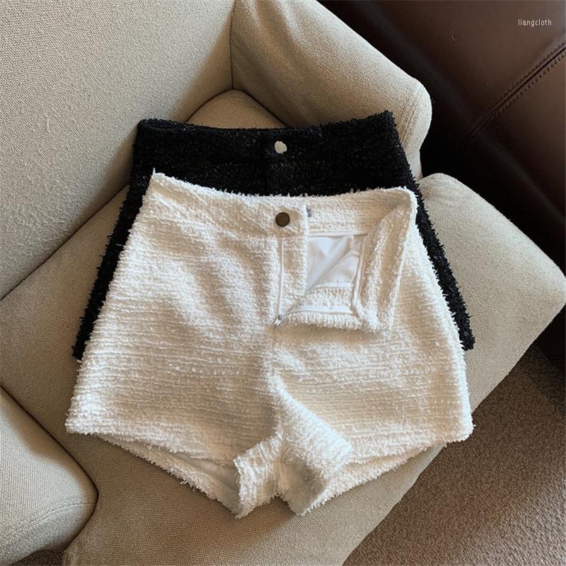 Women' Shorts Autumn Winter High Waist Wool Tweed Bottoms Casual Wide Legs Pantalones Female Black White 2023 Mujer Korean I862
Women' Shorts Autumn Winter High Waist Wool Tweed Bottoms Casual Wide Legs Pantalones Female Black White 2023 Mujer Korean I862