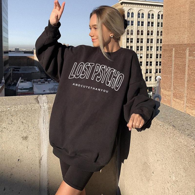 Women's Hoodies & Sweatshirts Hoodie 2023 Korean Version Simple Full Matching Letter Printing Casual Large Pullover Warm Loose Street Sweats, Black
Women's Hoodies & Sweatshirts Hoodie 2023 Korean Version Simple Full Matching Letter Printing Casual Large Pullover Warm Loose Street Sweats, Black