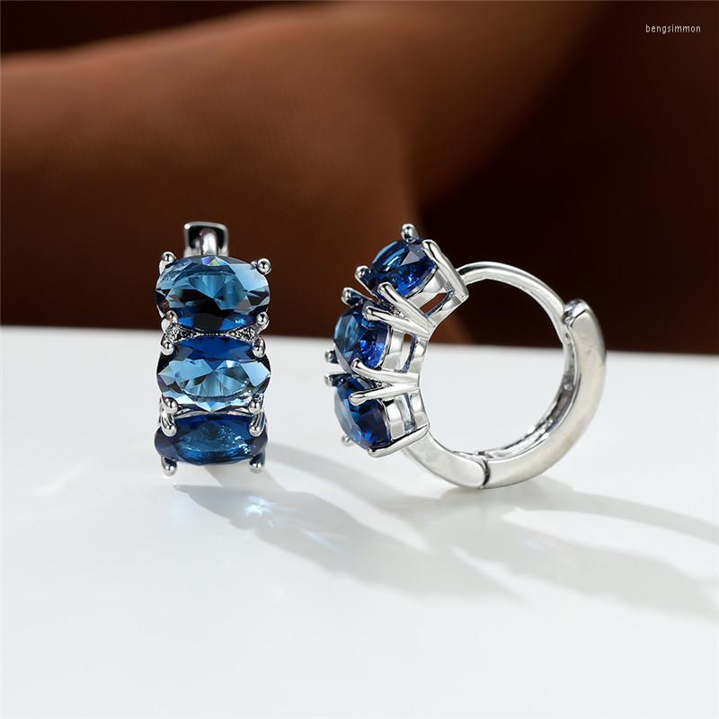 Backs Earrings Vintage Female Blue Zircon Stone Classic Silver Color Clip For Women Charm Crystal Oval Wedding
Backs Earrings Vintage Female Blue Zircon Stone Classic Silver Color Clip For Women Charm Crystal Oval Wedding