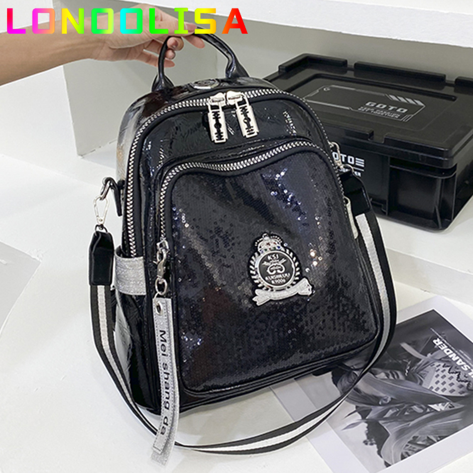 School Bags Fashion Sequins Womens Backpack High Quality Bookbag Soft Leather School Bags for Teenagers Girls 3 In 1 Ladies Travel Bagpacks 230316, Beige
School Bags Fashion Sequins Womens Backpack High Quality Bookbag Soft Leather School Bags for Teenagers Girls 3 In 1 Ladies Travel Bagpacks 230316, Beige