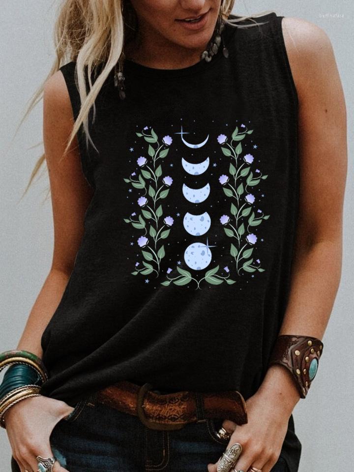 Women's Tanks Colorful Moon Phase Flowers Tank Top Cauliflower Graphic Summer Style Sleevele Shirt Women Fashion Casual Vintage Tops, Black
Women's Tanks Colorful Moon Phase Flowers Tank Top Cauliflower Graphic Summer Style Sleevele Shirt Women Fashion Casual Vintage Tops, Black
