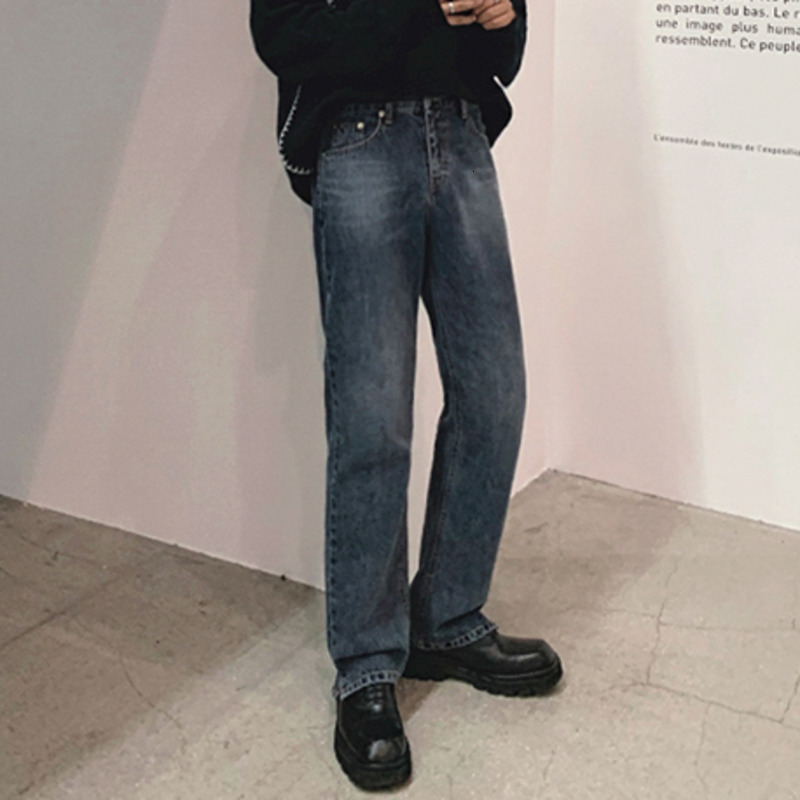 Men's Jeans IEFB Autumn vintage jeans men's Korean fashion straight tube loose casual pants split bottoms trendy denim trousers 9Y4515 23031