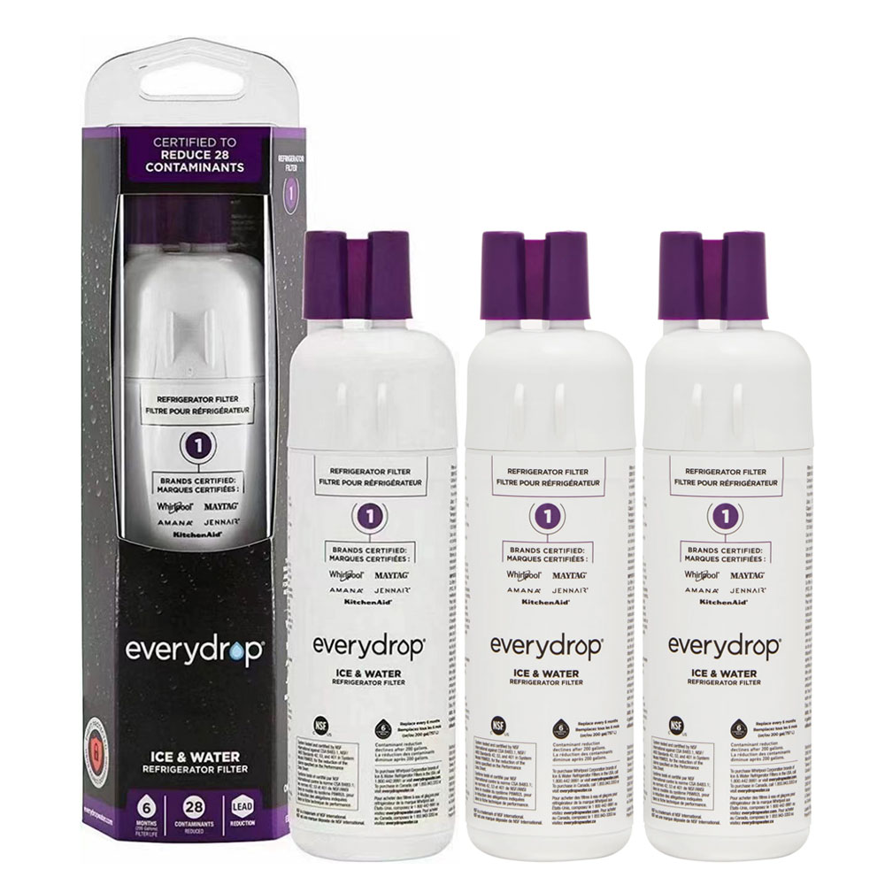 Everydrop EDR1RXD1 Whirlpool Refrigerator Water Filter 1 replaces W10295370A (Pack of 3)
Everydrop EDR1RXD1 Whirlpool Refrigerator Water Filter 1 replaces W10295370A (Pack of 3)