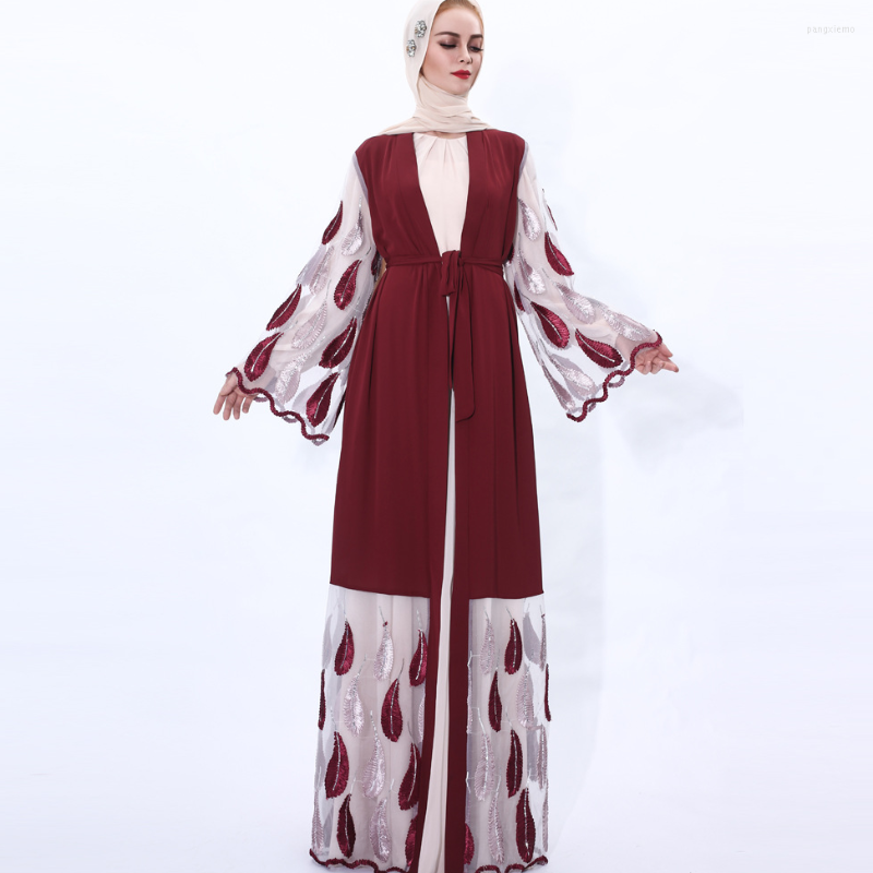 Ethnic Clothing 2023 Muslim Summer Fashion Woven Embroidered Silver Leaf Gauze Lace Outside The Temperament Cardigan Kimono
Ethnic Clothing 2023 Muslim Summer Fashion Woven Embroidered Silver Leaf Gauze Lace Outside The Temperament Cardigan Kimono
