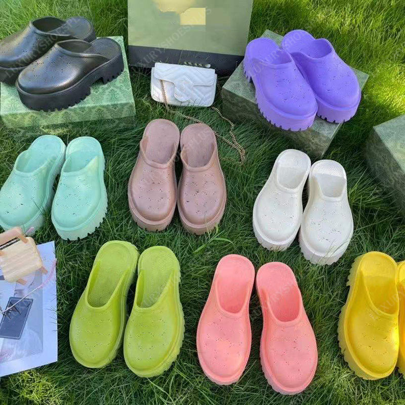 Women Summer Platform Shoes Luxurys Designer Sandals Womens Slipper Classic Sandal Fashion Plat-forme Slides Slip-on Slippers Outdoor High-quality PVC Beach, Brown
Women Summer Platform Shoes Luxurys Designer Sandals Womens Slipper Classic Sandal Fashion Plat-forme Slides Slip-on Slippers Outdoor High-quality PVC Beach, Brown