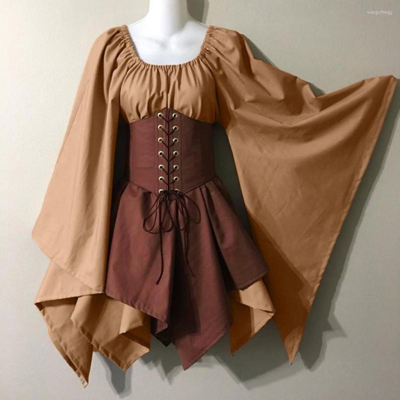 Casual Dresses Halloween Women Cosplay Costumes Gothic Retro Long Sleeve Corset Dress Short Masquerade Victorian, Green
Casual Dresses Halloween Women Cosplay Costumes Gothic Retro Long Sleeve Corset Dress Short Masquerade Victorian, Green
