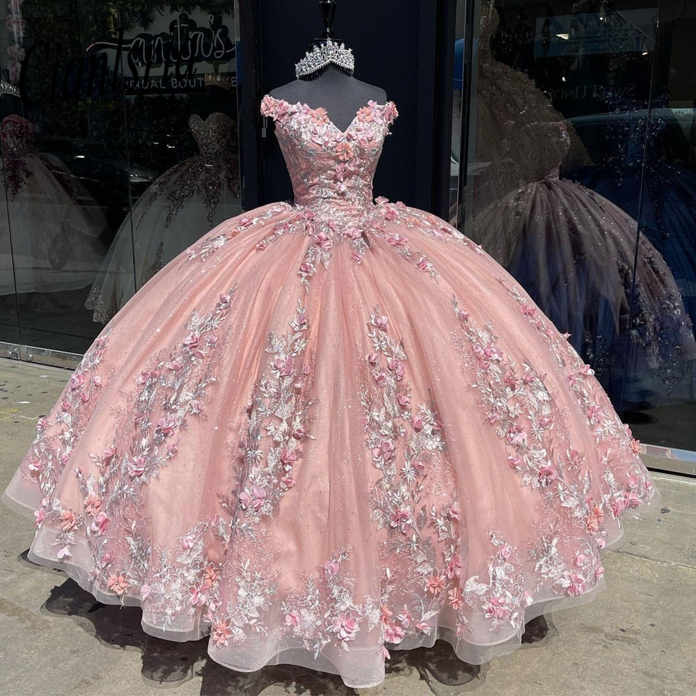 Mexican princess Pink Quinceanera Dresses with 3D Floral Applique lace-up corset Vestidos XV Anos Sweet 16 Bow robe de soiree, Olive
Mexican princess Pink Quinceanera Dresses with 3D Floral Applique lace-up corset Vestidos XV Anos Sweet 16 Bow robe de soiree, Olive