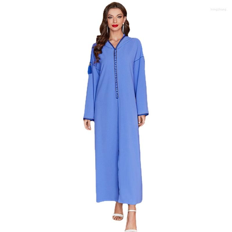 Ethnic Clothing Djellaba Hooded Abaya Women Loose Tassel Arabic Long Dress Muslim Hijab Robe Dubai Saudi Jalabiya Moroccan Casual Kaftan
Ethnic Clothing Djellaba Hooded Abaya Women Loose Tassel Arabic Long Dress Muslim Hijab Robe Dubai Saudi Jalabiya Moroccan Casual Kaftan