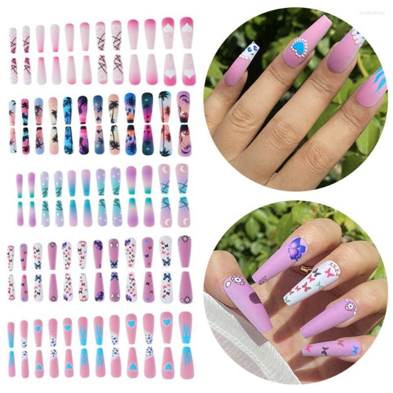 False Nails 24Pcs T Shape Full Cover Gel Press On Love Moon Finished Fingernail Fake Nail Tips Detachable
False Nails 24Pcs T Shape Full Cover Gel Press On Love Moon Finished Fingernail Fake Nail Tips Detachable
