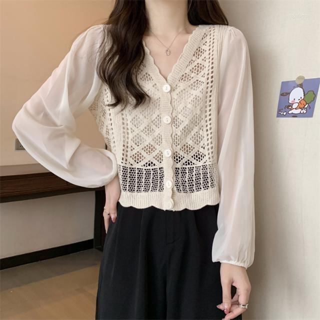 Women' Blouses 2023 Dress Retro V-neck Shirt Women' Design Long Sleeve Chiffon Cardigan Vintage Clothes For Women Tops Shirts, Khaki 228
Women' Blouses 2023 Dress Retro V-neck Shirt Women' Design Long Sleeve Chiffon Cardigan Vintage Clothes For Women Tops Shirts, Khaki 228