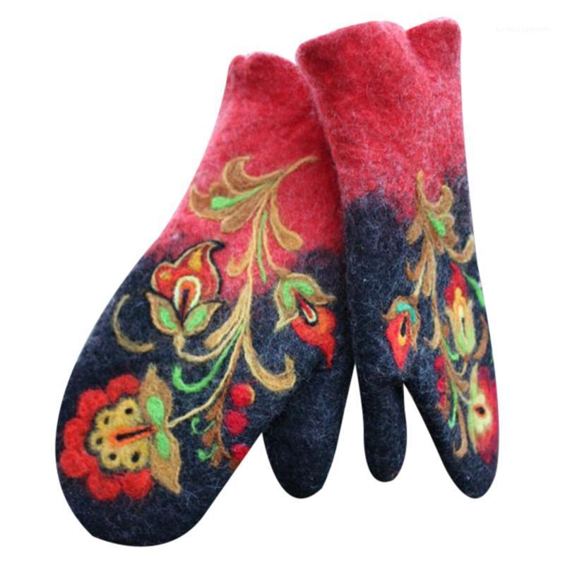 Five Fingers Gloves Christmas Gift Women Winter Fashion Embroidery Flowers Mittens C44
Five Fingers Gloves Christmas Gift Women Winter Fashion Embroidery Flowers Mittens C44