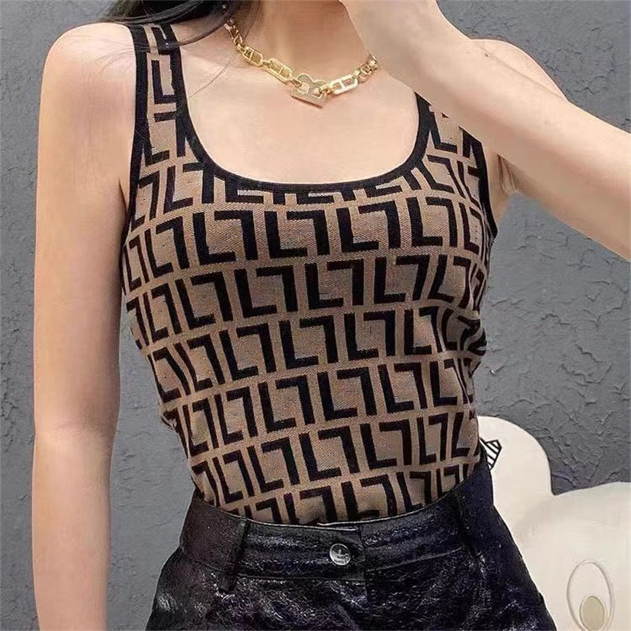 2023 Summer womens knits wear hollowed-out luxury high-end fashion designer women's top original standard Heavy Industry sleeveless vest T-shirt, 2/fe1ndi
2023 Summer womens knits wear hollowed-out luxury high-end fashion designer women's top original standard Heavy Industry sleeveless vest T-shirt, 2/fe1ndi