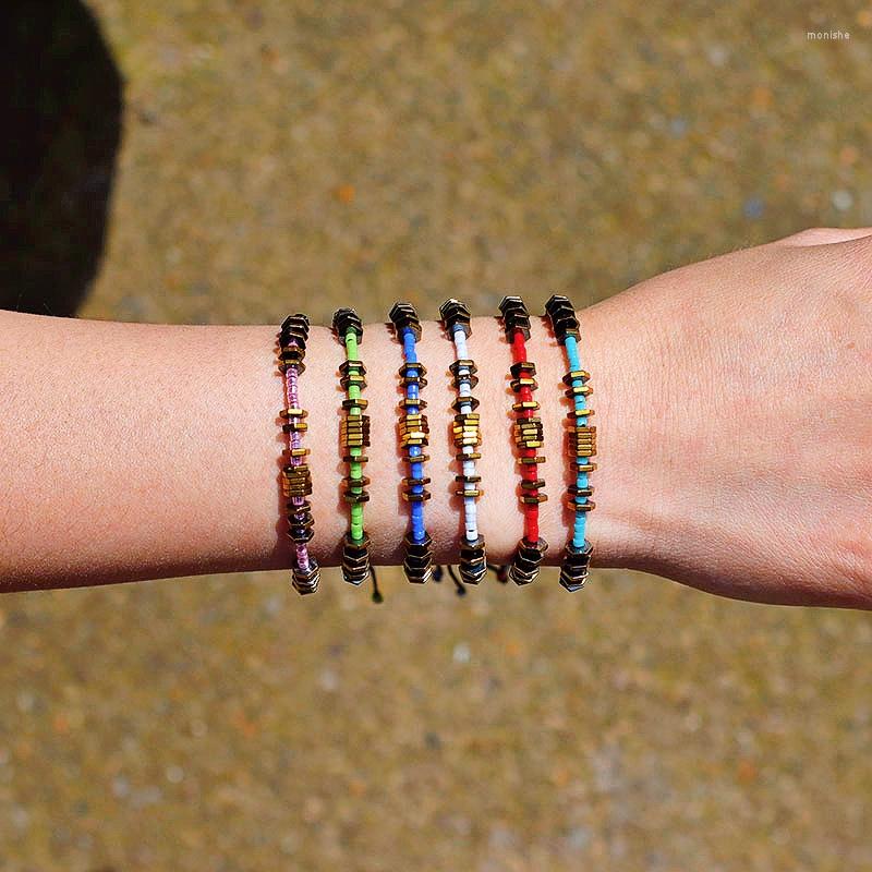 Charm Bracelets Boho Handmade Miyuki Beads Hematite Bracelet Fashion Women Mens Summer Thread Braclet For Armband Jewelry
Charm Bracelets Boho Handmade Miyuki Beads Hematite Bracelet Fashion Women Mens Summer Thread Braclet For Armband Jewelry