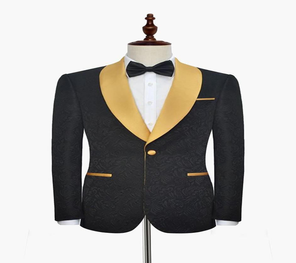 New Arrival Groomsmen Shawl Gold Lapel Groom Tuxedos One Button Men Suits WeddingProm Man Blazer JacketPantsBow Tie M75012297, Same as image
New Arrival Groomsmen Shawl Gold Lapel Groom Tuxedos One Button Men Suits WeddingProm Man Blazer JacketPantsBow Tie M75012297, Same as image