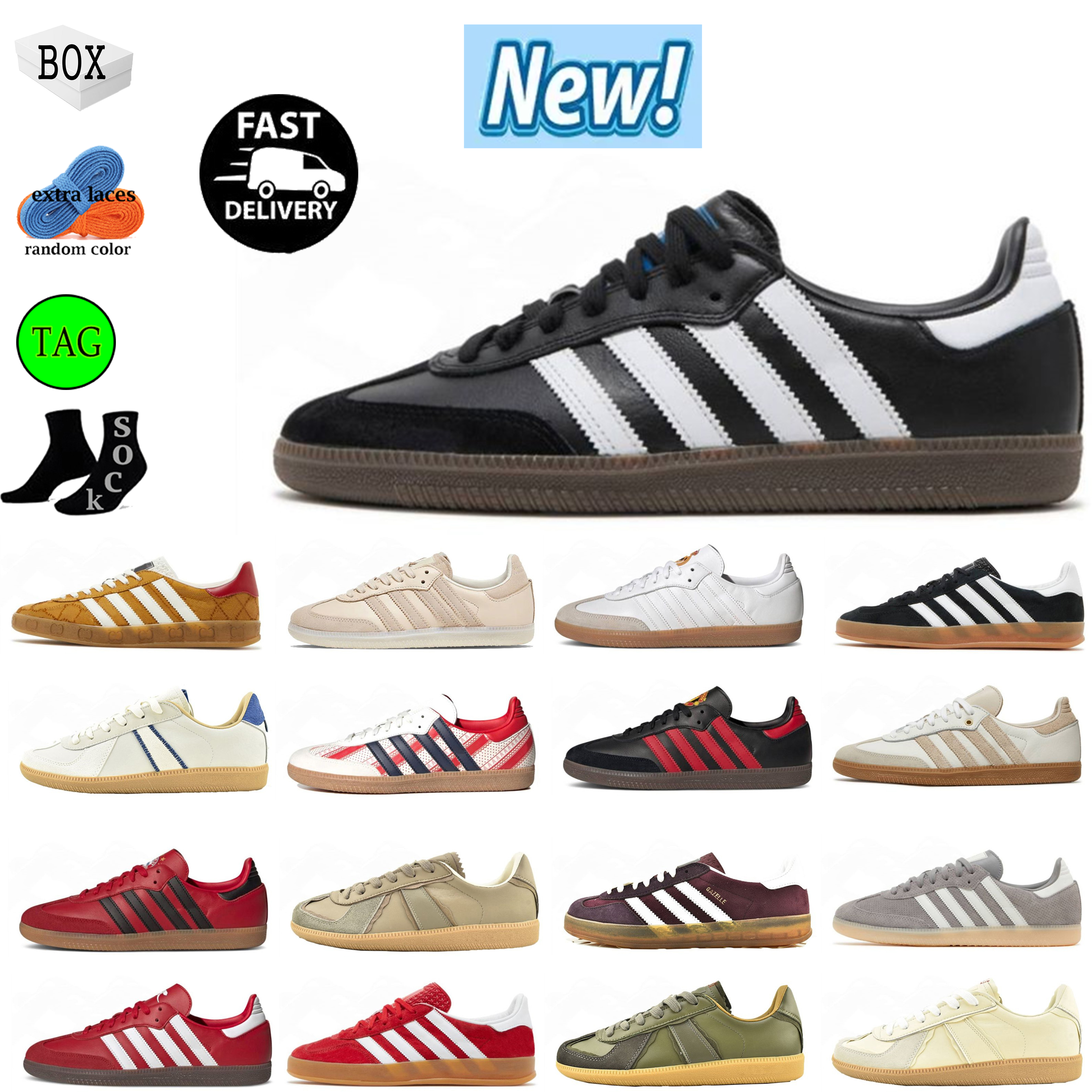 Original Samba Og Vegan Casual designer shoes Mens Womens Classic Pink Velvet Black White Gum Wales Bonner Cream Green Plate-forme Sneakers Trainers, #3 36-45 vegan black gum
Original Samba Og Vegan Casual designer shoes Mens Womens Classic Pink Velvet Black White Gum Wales Bonner Cream Green Plate-forme Sneakers Trainers, #3 36-45 vegan black gum