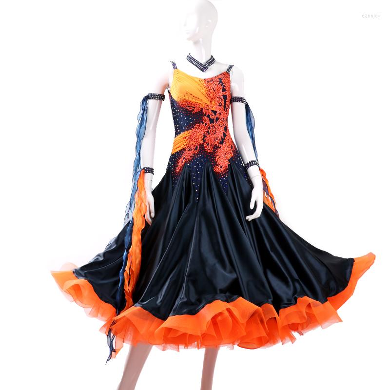 Stage Wear 2023 Women Real Sale For Dancing Est Design Woman Modern Waltz Tango Dance Dress/standard Ballroom Competition Dress Gb025, Dark blue
Stage Wear 2023 Women Real Sale For Dancing Est Design Woman Modern Waltz Tango Dance Dress/standard Ballroom Competition Dress Gb025, Dark blue