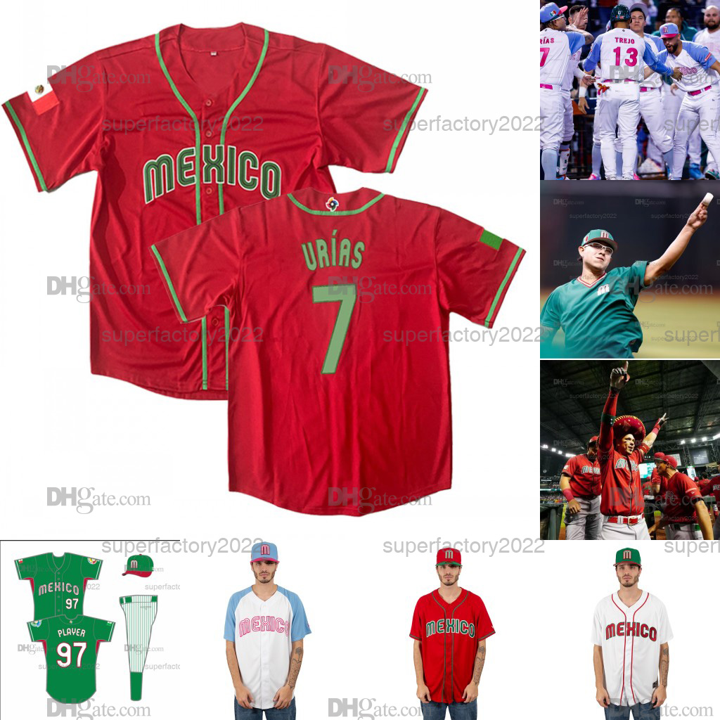 Mexico 2023 World Baseball Classic Jersey WBC Julio Urias Jose Urquidy Randy Arozarena Patrick Sandoval Alex Verdugo Alexis Wilson Joey Meneses Castilla Martinez, Purple
Mexico 2023 World Baseball Classic Jersey WBC Julio Urias Jose Urquidy Randy Arozarena Patrick Sandoval Alex Verdugo Alexis Wilson Joey Meneses Castilla Martinez, Purple