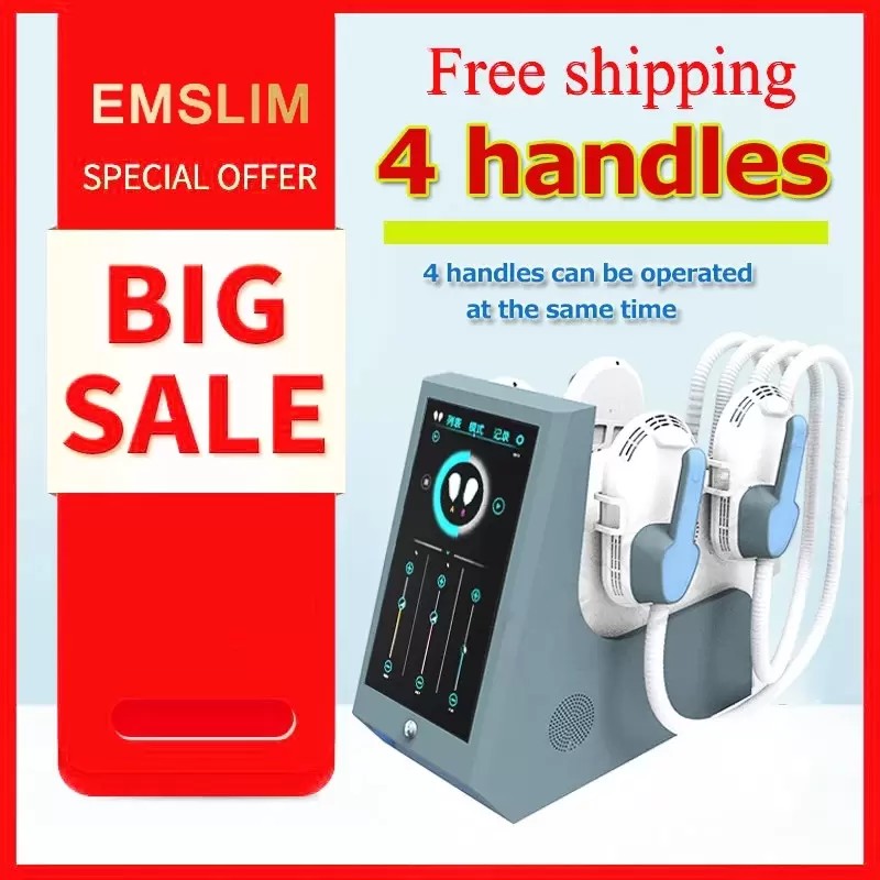 Portable Hiemt build muscle body shape silmming equipment EMS Muscle Stimulation hi-emt electromagnetic sculpt Tesla four Handles Body Contouting Machine
Portable Hiemt build muscle body shape silmming equipment EMS Muscle Stimulation hi-emt electromagnetic sculpt Tesla four Handles Body Contouting Machine