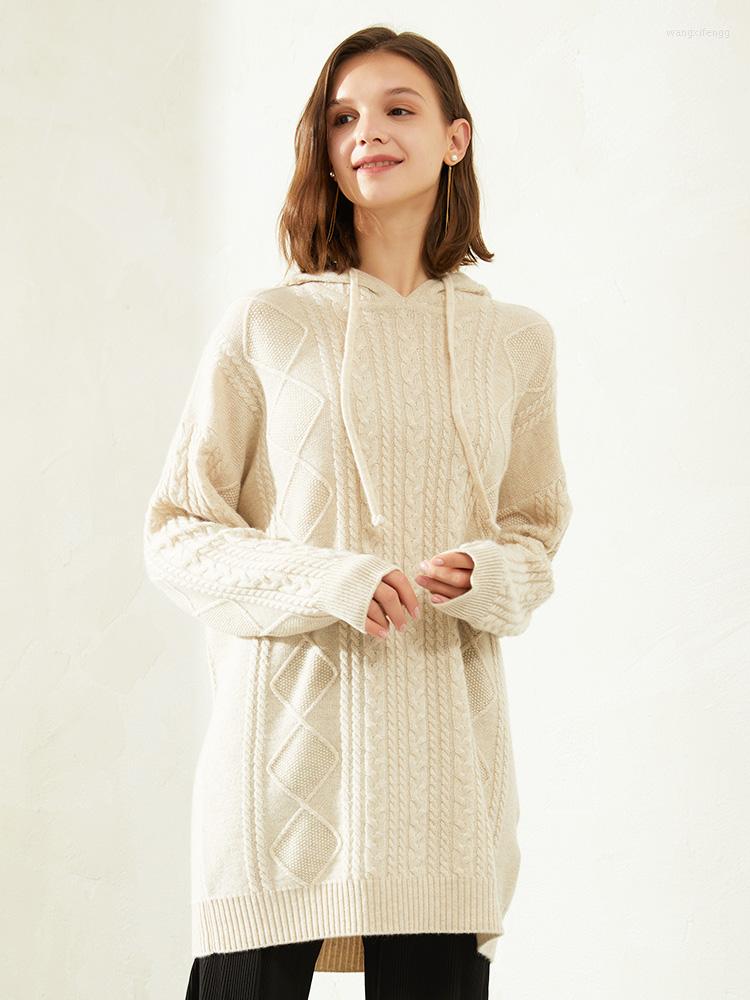Casual Dresses Thick Pure Cashmere Sweater Women 2023 Autumn And Winter Cable Mid-length Dress, Beige camel
Casual Dresses Thick Pure Cashmere Sweater Women 2023 Autumn And Winter Cable Mid-length Dress, Beige camel