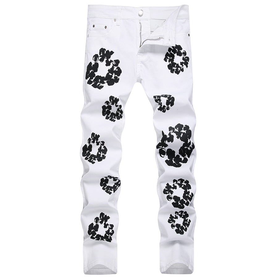 White Jeans Slim Fit Pants Mens Denim Fashion Printed US Size Hip Hop Trousers For Male Big Size 28-42
White Jeans Slim Fit Pants Mens Denim Fashion Printed US Size Hip Hop Trousers For Male Big Size 28-42