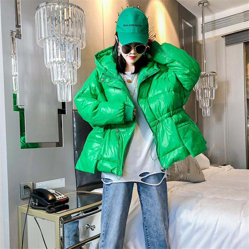 Women's Trench Coats Winter Glossy Short Jacket Women Hooded Korean Fashion Thick Warm Waterproof Coat Parkas Female Femme Padded Clothes H8, Black
Women's Trench Coats Winter Glossy Short Jacket Women Hooded Korean Fashion Thick Warm Waterproof Coat Parkas Female Femme Padded Clothes H8, Black