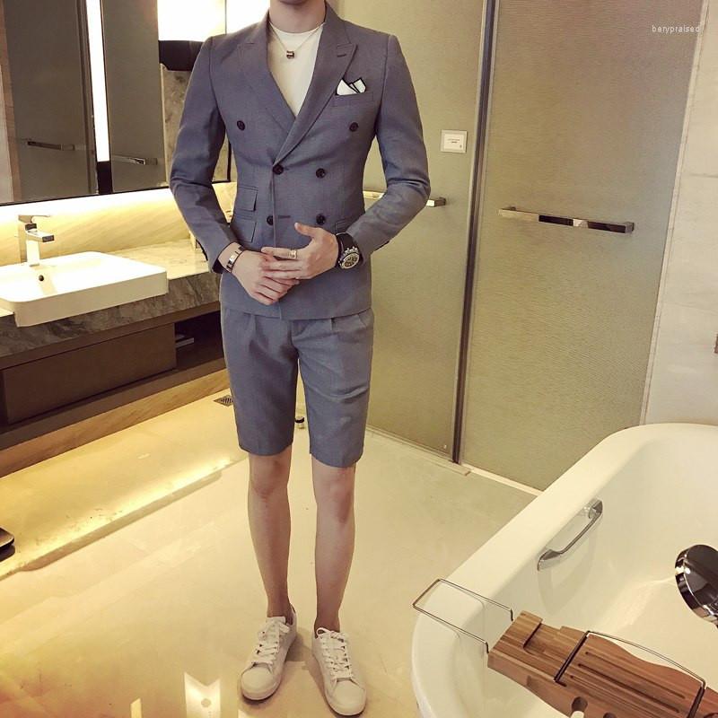 Men's Suits Summer Beach Men Suit With Short Pants Double Breasted Costuem Homme Slim Fit Blue Male Blazer Party Wear Black Wedding, Red
Men's Suits Summer Beach Men Suit With Short Pants Double Breasted Costuem Homme Slim Fit Blue Male Blazer Party Wear Black Wedding, Red