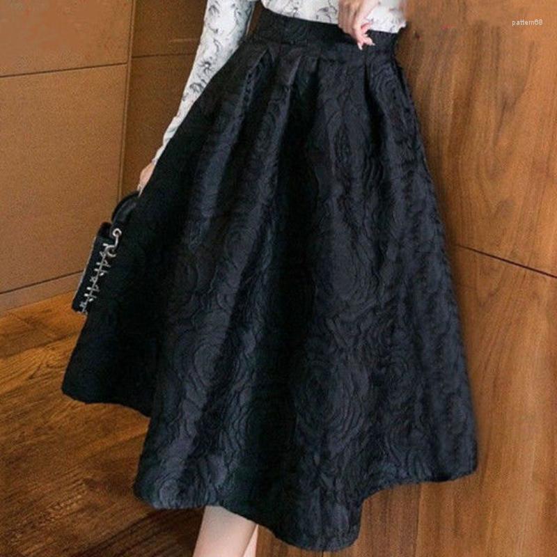 Skirts Pompong Skirt 2023 Spring And Autumn Casual Slim A-line Retro Umbrella Black High Waist Half Female
Skirts Pompong Skirt 2023 Spring And Autumn Casual Slim A-line Retro Umbrella Black High Waist Half Female